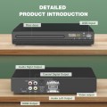 GCZ DVD Player for TV with HDMI/AV/Coaxial Output and USB Input, DVD Player for Home Built in PAL/NTSC System